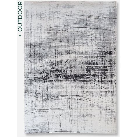 GRIFF DESIGN - ALFOMBRA MODERNA MAD MEN - Hecha en Bélgica - Acabado a Mano - Natural Antideslizante - 85% Algodón - 15% Poliéster - Metro Blanco y Negro - 80 x 150 CM (1/5)