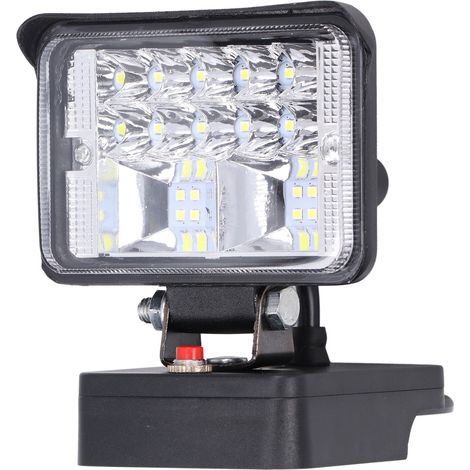18V LED-Baustellenleuchte mit ABS-Lithiumbatterie, wasserdichter Nachtsichtscheinwerfer, für den Innen- und Außenbereich, leistungsstarke 360°-Beleuchtung. (1/5)