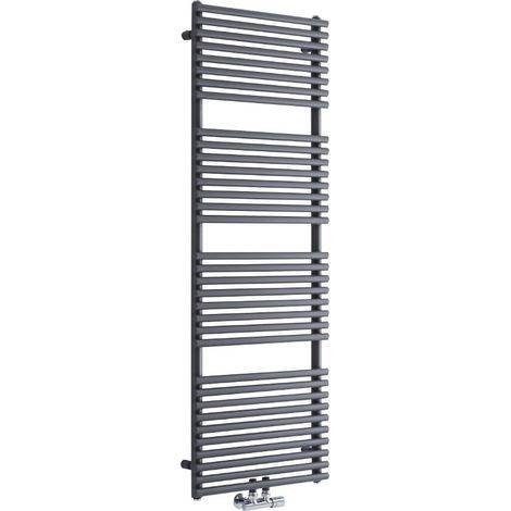 Sèche-Serviettes à Raccordement Central – Anthracite – 152 x 50cm – Magera (1/5)