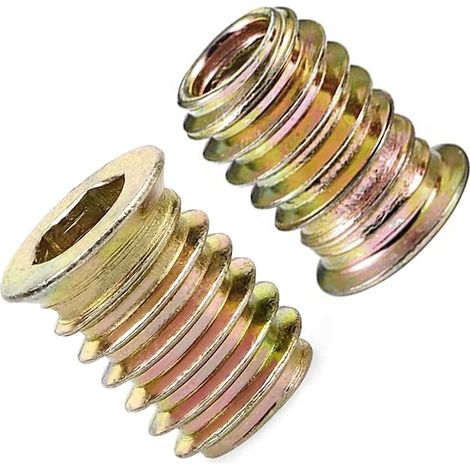 Set 50 Insertii piulita, BGHYHYHI, aliaj de zinc, filet hexagonal, M8x20mm (1/5)