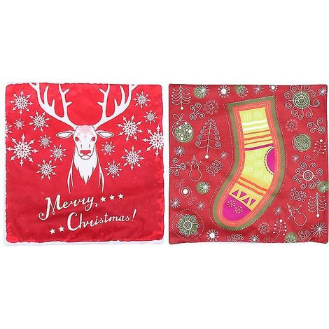 2er-Set Weihnachtskissenbezüge (1/3)