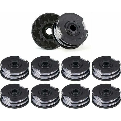 Lot de 10 Bobines de Fil de Rechange pour Débroussailleuses Double Ligne, Longueur de 6 m x 1,6 mm, Convient pour les Modèles Bosch ART 30-36 LI, ART 30, ART 27 et ART 24. (1/4)