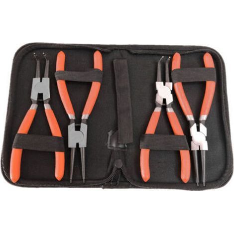 Jeu de 4 pinces à circlips avec poignée ergonomique, outil à main industriel (1/5)