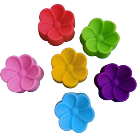 Set mit 6 Silikon-Blumenkuchenformen - Fleuron (1/5)
