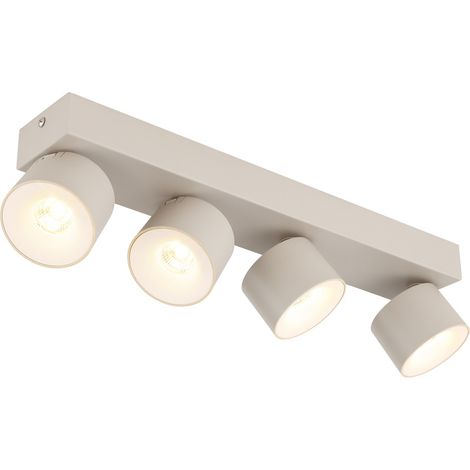 Spot de plafond 4 lumières Rae brun sable - 56961-4S