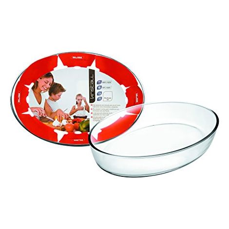 ibili 8411922085327 Piatto da forno in vetro trasparente (1/2)