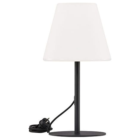 Moris Tischlampe für außen schwarz.