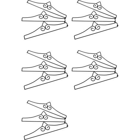 15 Pièces Séries Jardin Drapeau Cintre Mural Enduit de Poudre Fer Bannière Porte-Drapeau Support pour Drapeaux Calendrier Serviettes Décoration (1/5)