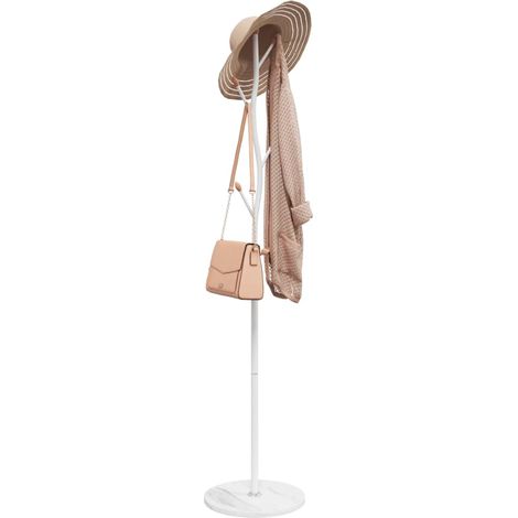Porte-manteau blanc 177cm fer enduit de poudre (1/5)