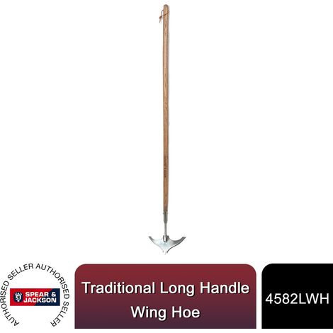 Spear & Jackson 4582LWH Traditional Long Handle Wing Hoe Garden Weeding Tool (1/5)