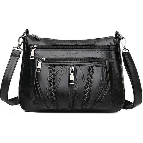 Bolsos de mano para mujer, carteras de piel sintética suave, bolso bandolera para mujer con múltiples bolsillos.