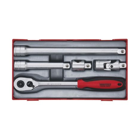 Juego de carraca y accesorios 1/2" de 5 piezas TENGTOOLS TT1205