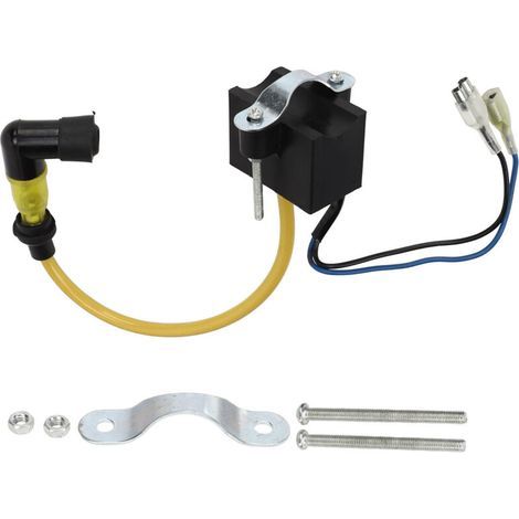 Modulo bobina di accensione CDI ad alte prestazioni, giallo, adatto per motociclette a due tempi da 49cc, 50cc, 60cc, 66cc, 70cc e 80cc (motori per moto). (1/5)