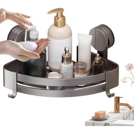 Organisateur d'angle pour douche - ZUCHTE CUP BAIDE , étagère murale étanche , porte-savon résistant (1/5)