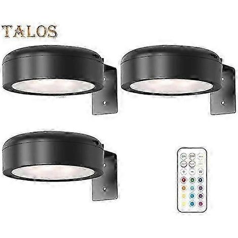 Lampada da parete con telecomando, 100 lumen, alta luminosità, dimmerazione continua, 3 modalità di luce, alimentazione a batteria, nessuna foratura necessaria. Perfetta lampada da parete nera. (1/5)
