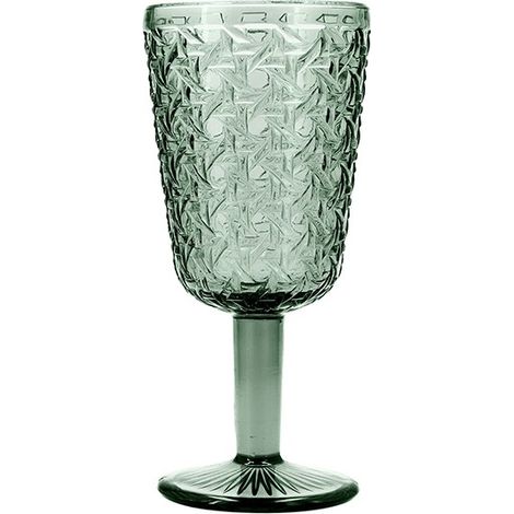 COPA VIDRIO RELIEVE VERDE AGATA PACK-6 - 29 CL