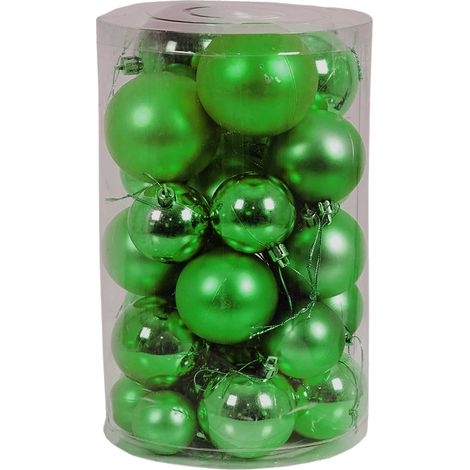 30tlg. Weihnachtskugeln lime-grün Ø 4/5/6/7cm-MYW99830-limegrün (1/5)