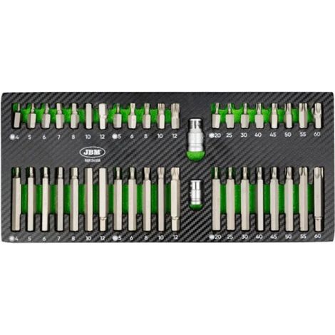 JBM 54158 Termoformato morbido con utensili 42 Pz.