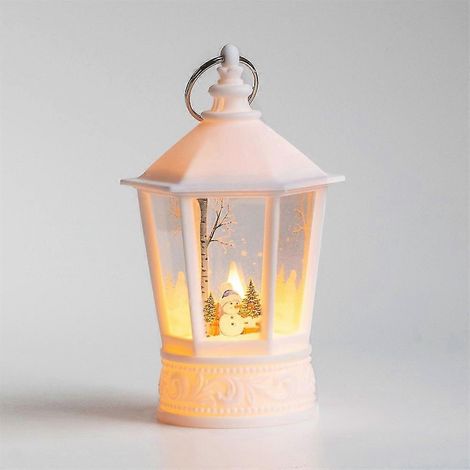 Lanterne de Noël lumineuse à LED, à piles, pour intérieur/extérieur, décoration de Noël (1/5)