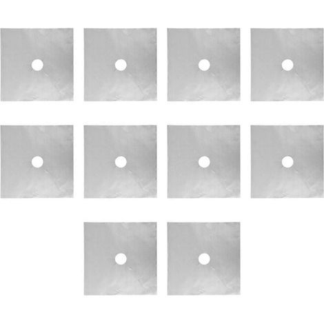 Gasherd-Schutzabdeckungen, wiederverwendbare Brennerabdeckungen für die Küche, Grau