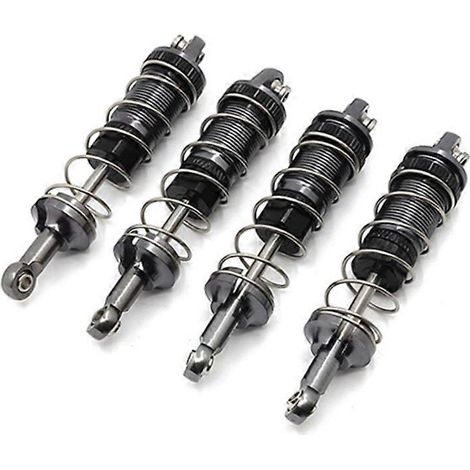 Quatre amortisseurs hydrauliques métalliques compatibles avec les voitures télécommandées à l'échelle 1/12 MN128, MN86, MN86S, MN86K, MN86KS et MN G500  accessoire de mise à niveau. (1/5)