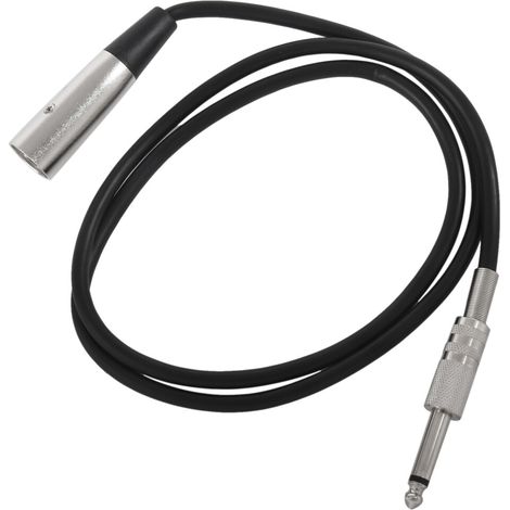 Kompatibel mit einem 1 Meter (ca. 3,3 Fuß) langen Kabel mit 3-poligem XLR-Stecker und 6,35 mm (1/4 Zoll) Mono-Klinkenstecker.