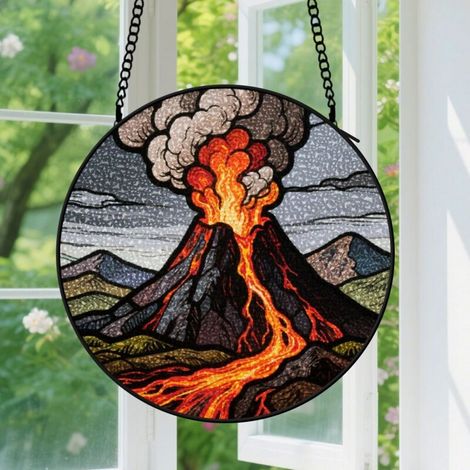 Capteur de soleil en vitrail - décoration spirituelle 15cm (1/4)
