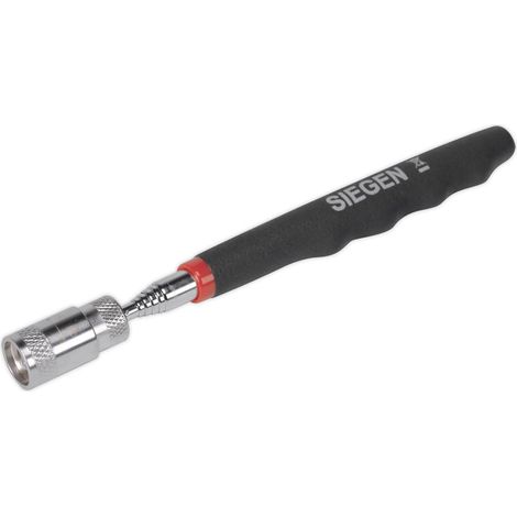 Sealey Heavy-Duty Magnetic Pick-Up Tool with LED 3.6kg Capacity S0903
