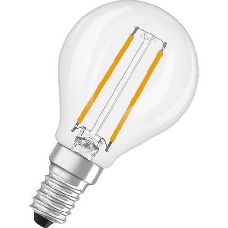 OSRAM Lampe LED Star Globe P25 Filament, 4 000 K blanc neutre, 1,8 W, E14, transparente, 250 lm, pour lampes de table, lampes décoratives, éclairage d'accentuation, 15 000 h (1/4)
