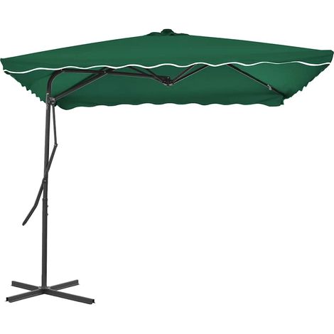 Maison Exclusive - Sombrilla de jardín con palo de acero verde 25 (1/5)