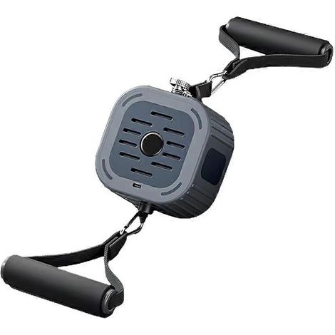 Appareil de musculation à bande de résistance ajustable pour les bras, les jambes et la poitrine, idéal pour le fitness à domicile (bleu et gris). (1/5)