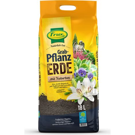 frux® Pro Grab- Pflanzerde mit Naturton - 18 Liter