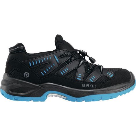 Zapato de seguridad Homer talla 44 negro/azul S1P SRC ESD EN20345 textil BAAK