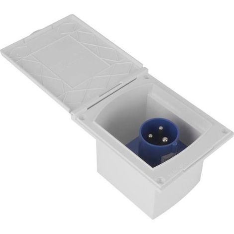 Drfeify prise de prise de camping-car 16A 220 V-240 V prise de courant étanche externe 3 broches encastrée femelle prise pour (1/4)