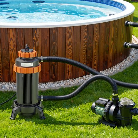 TolleTour Elektrische Poolheizung 3 kW 230 V für 1-3 m³ Pools