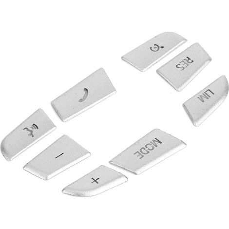 Autocollant de Volant en Aluminium, 8 Pièces, Série 1/2/3/4/5/7 X1 X3 X5 F10 F20, avec Intérieur de Voiture argenté Brillant (1/5)