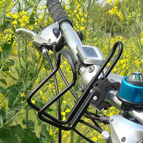 Fahrrad-Getränkehalter, Motorrad-Fahrrad-Lenkerhalterung, Getränkeflaschenhalter (schwarz) (1/5)
