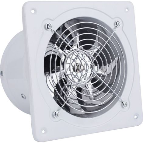 Ventilateur d'Extraction 6 Pouce Extracteur d'Air Ventilation Murale Silent Salle de Bain Garage Cuisine 40W 220 V Ventilo 600m³ / H Débit d'Air,Blanc (1/5)