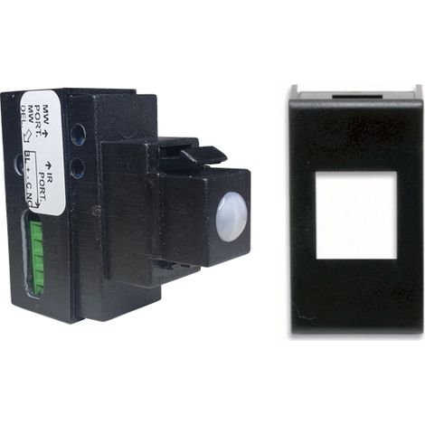 Sirsen sensore incasso a doppia tecnologia filare universale compatibile Ave Noir nera - DT-KEY