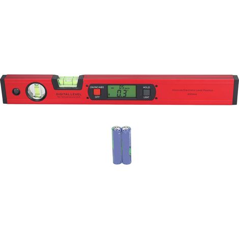 niveau à bulleNiveau Digital Électronique 400mm LCD Aluminium Magnétique avec Règle (1/5)