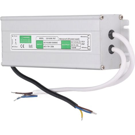 LED-Netzteil, AC 110–260 V Eingang, 100 W, 12 V DC Ausgang, Spannungswandler-Treiber für LED-Streifen (1/5)