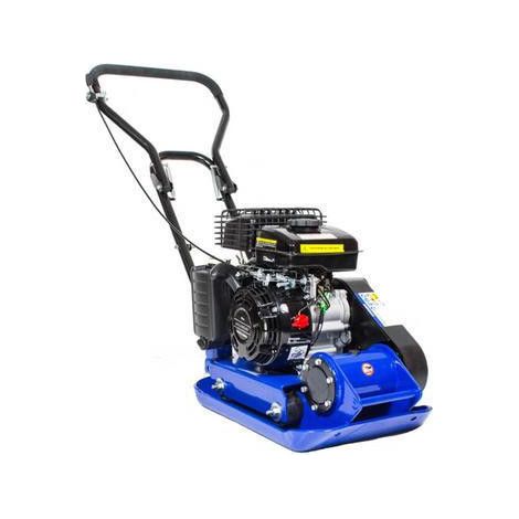 Hyundai 50kg, 32cm, 78.5cc Petrol Plate Compactor / Wacker Plate with Wheel Kit and Paving Pad : HYCP5030