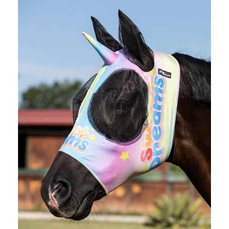S, Unicorno sweet dreams: Lycra Antifliegenmaske mit Ohrschutznetz UNICORNO (1/3)