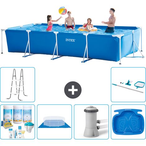 Intex Piscine Tubulaire Rectangulaire - 450x220x84 cm - 7-pièces S20851 (1/5)