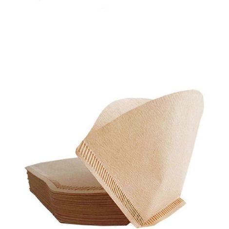 Kaffeefilter aus Papier, 100er-Packung, für 2 bis 4 Personen, Nr. 102, für amerikanische Kaffeemaschinen (1/2)