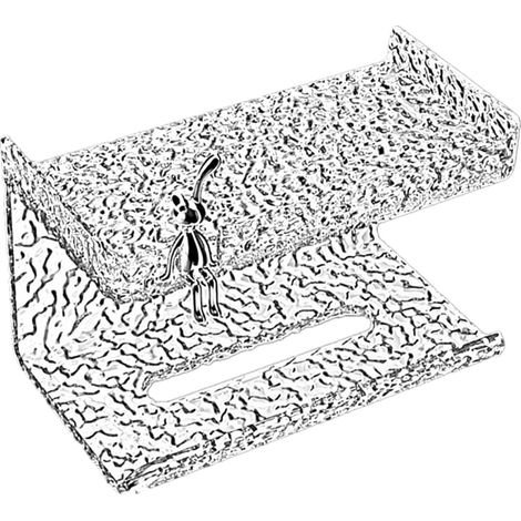 Distributeur Mural de Papier Essuie-Mains en Acrylique, Support Gain de Place pour Salle de Bain Cuisine, Design Moderne et Fixation Murale Pratique (1/5)