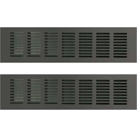 Grille de ventilation en aluminium 80 × 300mm Lot de 2 Pour espaces confinés et systèmes de ventilation domestiques (1/5)