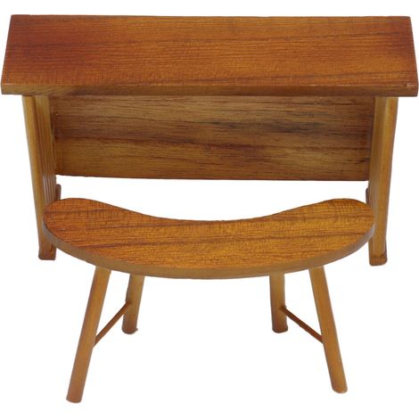 Tabouret de Bar Miniature 1:12 pour Maison de Poupée, Meuble de Décoration Modèle Réaliste, Cadeau Anniversaire Enfant (1/5)