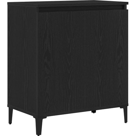 Maison Exclusive - Credenza Rovere Nero 60 x 35 x 70 cm Legno multistrato