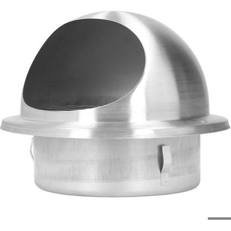 Extracteur d'air – Acier inoxydable anti-pluie – Pour cuisine, climatisation – Diamètre 80 mm (1/4)